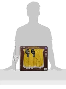Amazon.co.jp: Wells Lamont 作業用革手袋3双セット 牛革使用